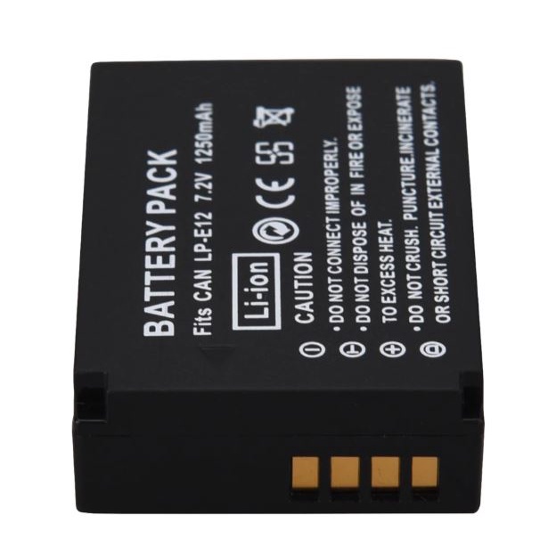 DSTE LP-E12 Batteria Compatibile con Canon EOS M100, Rebel