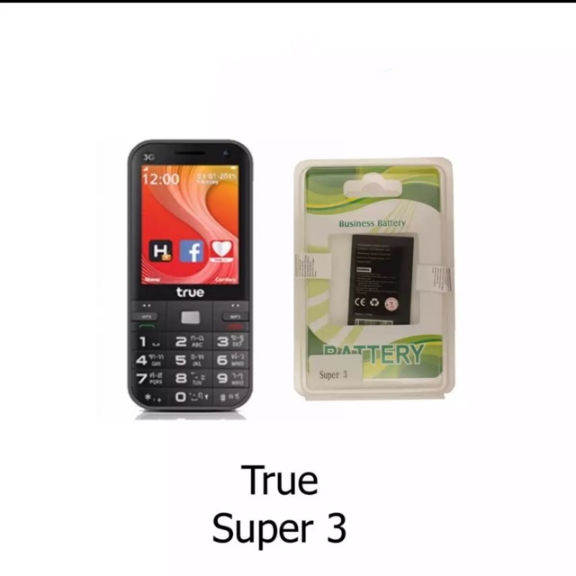 ภาพหน้าปกสินค้าแบตเตอรี่ True Super 3 งานแท้ ประกัน6เดือน True Super3 จากร้าน aphone.shop บน Shopee