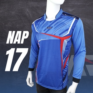 สินค้า NAP17 เสื้อกีฬา แขนยาว ผ้าไมโคร ไซส์ S-XXL