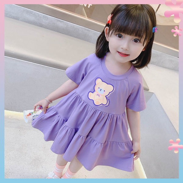 Summer Baby Girl Dress Elegant Princess Dress Lace Ruffle Sleeve Children Girl Dress Sweet Cute Doll Collar Kid Clothes A1229