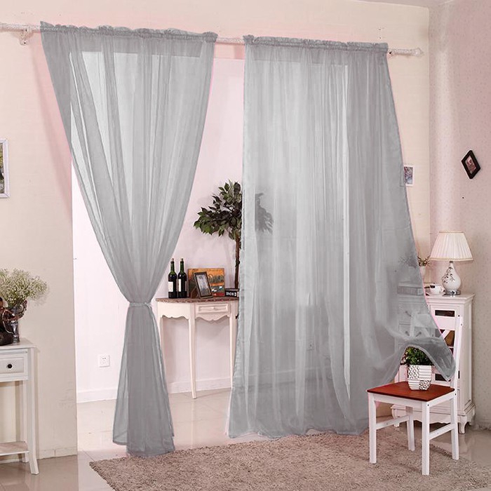 ผ้าม่าน-voile-แบบเรียบ-2-แผง-ช่องใส่ของ-ด้านบน-140-ซม-สําหรับตกแต่งบ้าน-หน้าต่าง