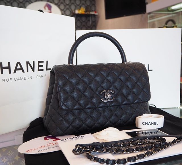 กระเป๋าชาแนล Chanel COCO 10.5” Black Caviar SHW Holo23 สภาพสวยมาก | Shopee  Thailand