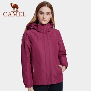 Camel เสื้อแจ็กเก็ต กันลม กันน้ํา ถอดออกได้ สําหรับผู้หญิง