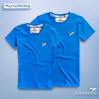 Rudedog เสื้อยืด รุ่น Mini Super สีฟ้า (ราคาต่อตัว)