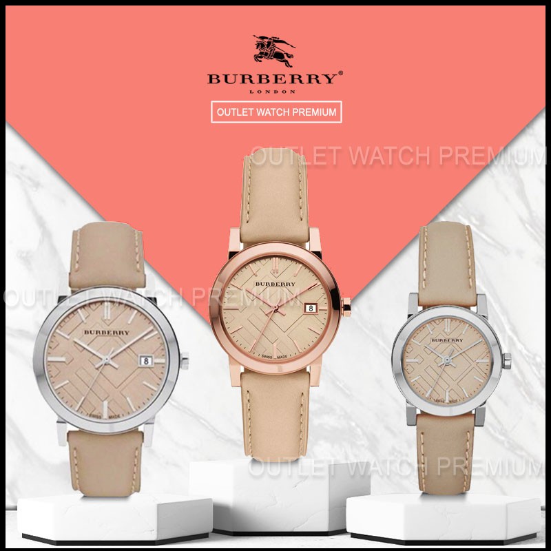 รูปภาพสินค้าแรกของOUTLET WATCH นาฬิกา Burberry OWB298 นาฬิกาข้อมือผู้หญิง นาฬิกาผู้ชาย แบรนด์เนม Brandname Burberry Watch BU9109