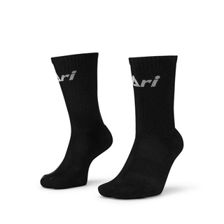 New ARI CREW SOCKS - BLACK ถุงเท้าแบบสั้นสีดำ