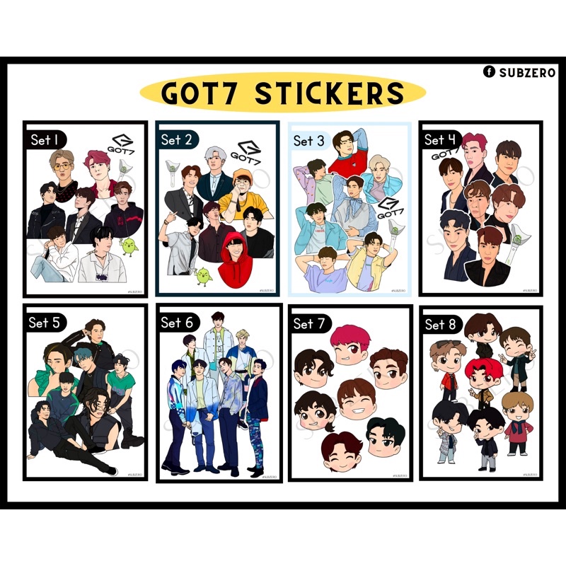 สติ้กเกอร์-got7-fanart-กันนํ้า-ไดคัท