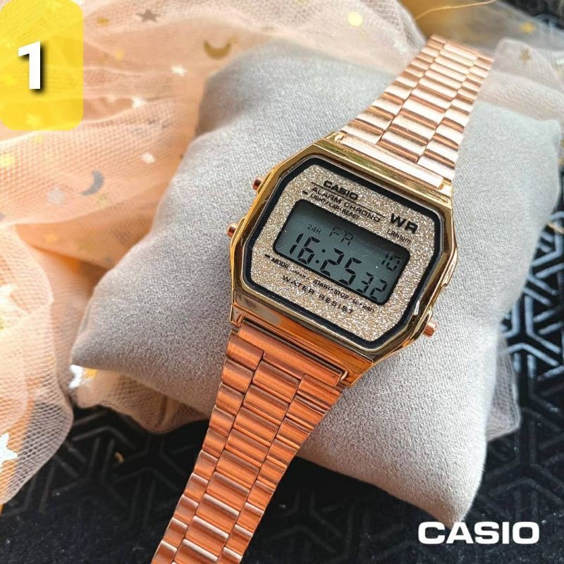 นาฬิกา-casio-รุ่น-b640wc-5a-หน้าปัดวิบวับกริสเตอร์-พร้อมกล่อง