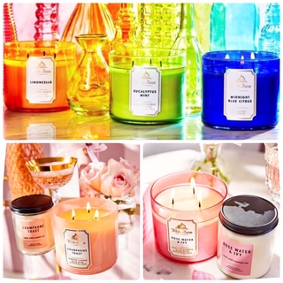 Bath And Body Works WHITE BARN 3 WICK CANDLE เทียนหอมใหญ่คุ้มค่า มี 6 กลิ่นหอมให้เลือก ขนาด 411 g..