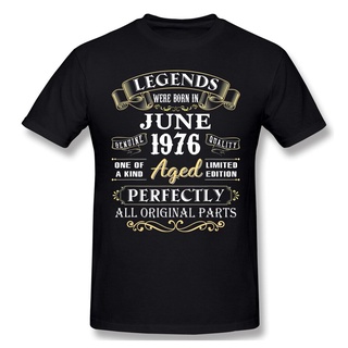 Legends Were Born In June 1976 46Th Birthday Gifts T Shirt Camisetas Oversized O-Neck Cotton Short Sleeve T-Shirt