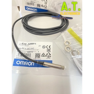 ถูกสุด! E2E-X2MY1  Proximity Sensors หัว8MM ระยะจับ2MM ชนิด NO ไฟ 24to240ac 2สาย
