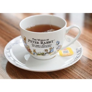 BKK.KITCHEN : ชุดชา PETER RABBIT TEA SET (ชุดPETERแก้ว+จานรอง) เซต แก้วน้ำ จานรอง ปีเตอร์ แรพบิท afternoon tea คุณหนู แก