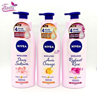 🔥โปรค่าส่ง25บาท🔥Nivea White Lotion 350ml.โลชั่นน้ำหอม 3 สูตรใหม่จากนีเวีย