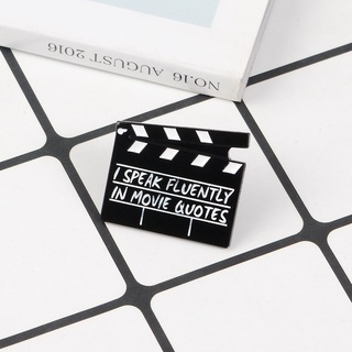 ภาพหน้าปกสินค้าFilm Clapper Enamel Pins Brooch Action Directors Cut Pins Badges Movie TV Handhelds Props Brooches Gift for Director ที่เกี่ยวข้อง