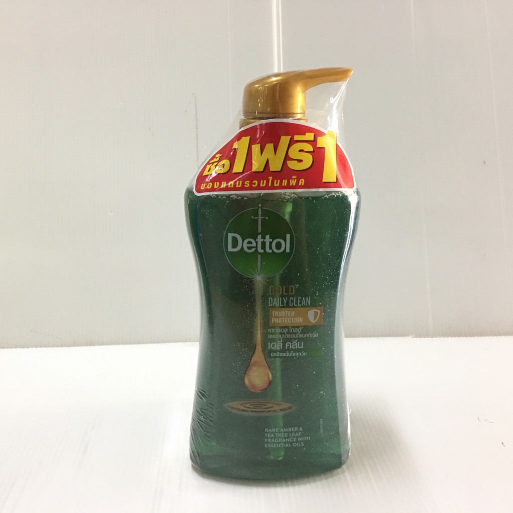 ซื้อ1ฟรี1-dettol-gold-antibacteria-shower-gel-เดทตอล-โกลด์-แอนตี้แบคทีเรีย-เจลอาบน้ำ-เดลี่-คลีน-คลาสสิค-คลีน-500-กรัม