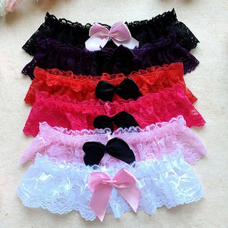 Nice+Womens Cute Cosplay Elastic Lace Bowknot Thigh Leg Ring Bow Garter Belts