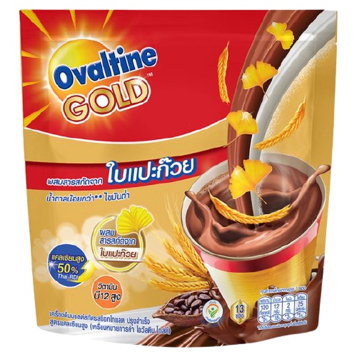 1-ถุง-ovaltine-gold-โอวัลติน-โกลด์-30กรัมx13ซอง-390กรัม-เครื่องดื่มมอลต์สกัด-รสช็อกโกแลต-สูตรแคลเซียมสูง