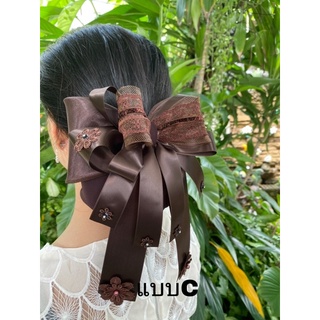 Bow chiffon Lace  # เน็ตติดผม#โบว์ติดผม#เน็ตติดผมพยาบาล