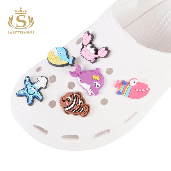 Ocean World Croc Shoe Charms Jibbitz Crocs อุปกรณ์เสริมรองเท้าอุปกรณ์