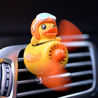 ภาพหน้าปกสินค้าเครื่องฟอกอากาศน้ํามันหอมระเหยรูปเป็ดสีเหลืองสําหรับรถยนต์ B.DUCK Small Yellow Duck Car Aromatherapy Vent Car Fragrant Car Fan Aircraft Rotary Lovely Car Perfume Air Purifier ที่เกี่ยวข้อง