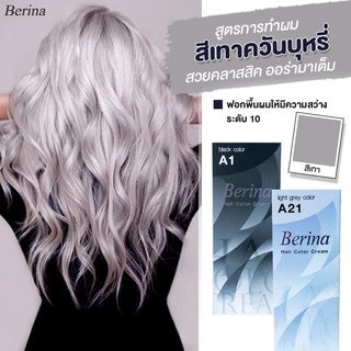 สีผมเบอริน่า สีเทาควันบุหรี่ สียอดฮิตตลอดปี