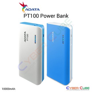 ADATA PT100 Power Bank 10000mAh (แบตเตอรี่สำรอง) POWER BANK