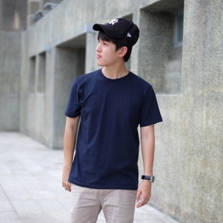 plain T-shirt # Navy