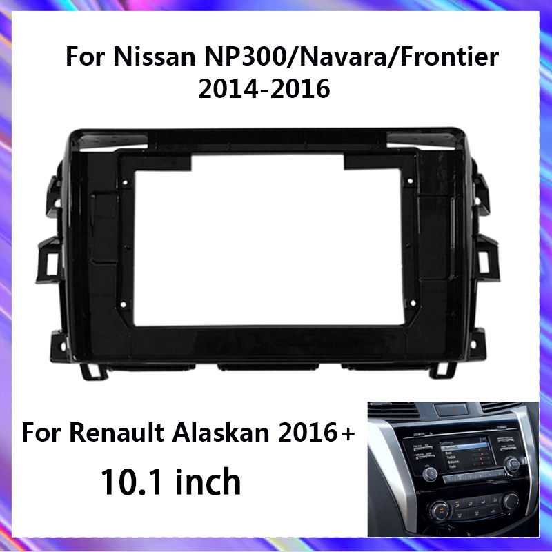 ชุดกรอบหัววิทยุรถยนต์-สําหรับ-renault-alaskan-nissan-np300-navara-fronttier-dashboard-panel-fascia
