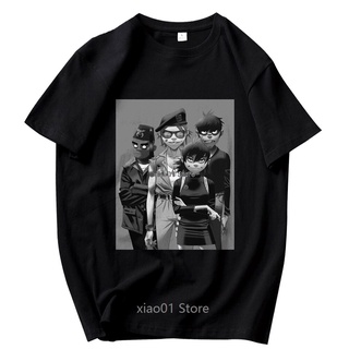 T-shirt  ขายดี เสื้อยืดคอกลม แขนสั้น พิมพ์ลาย Gorillaz สไตล์วินเทจ BMigec11BGekba28S-5XL