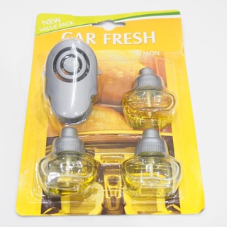 น้ำหอมติดรถกลิ่น LEMON  ชุด 3 ชิ้นสุดประหยัด Value Pack  น้ำหอมติดรถยนต์ กลิ่นเลมอน  ซื้อ 1 ได้ ถึง 3 ใช้กันยาวๆ