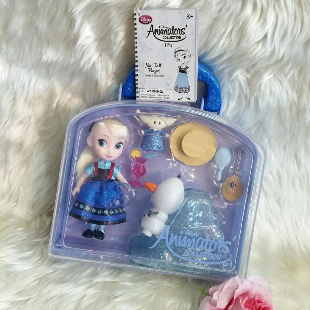 5" Disney Animators' Collection Elsa Mini Doll Play Set Frozen Shopee