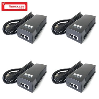 Gigabit PoE Injector PSE801G power 30W 48V 10/100/1000Mbps power over ethernet POE adaptor PACK 4