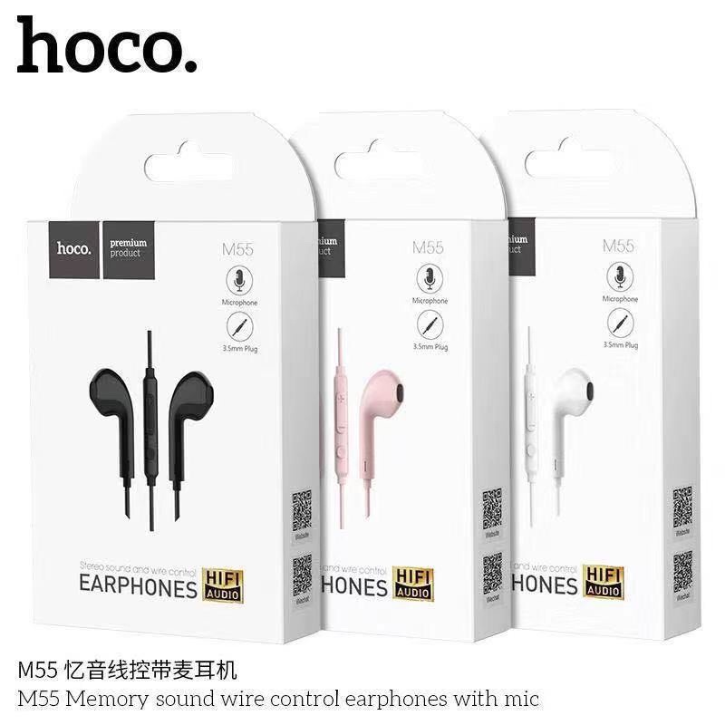 (พร้อมส่ง) Hoco M55 ฟังเพลง คุยโทรศัพท์ Stereo Sound รองรับทั้ง ios และ ...