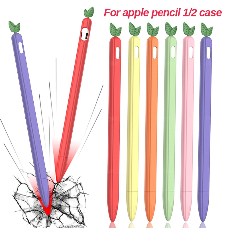 เคสซิลิโคน-ลายการ์ตูนผลไม้น่ารัก-กันตก-สําหรับ-apple-pencil-2-ipad-pencil-1-2