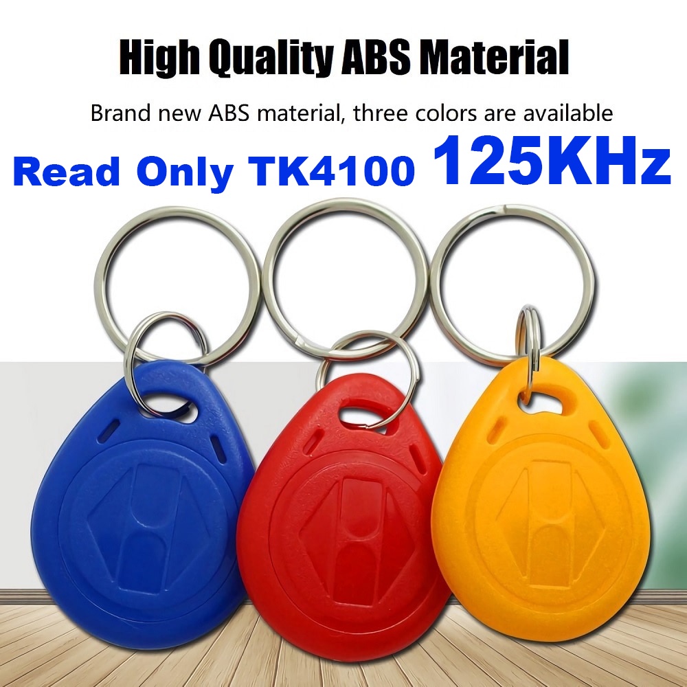 10pcs-read-only-tk4100-proximity-125khz-rfid-keyfobs-card-access-control-key-chain-card