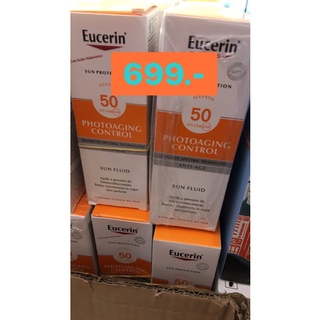 Eucerin Sun Fluid Photoaging Control SPF50 50ml.  ครีมกันแดดเพื่อผิวมีริ้วรอย SPF 50+ PA+++แท้ 100%💯💯