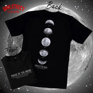 ภาพขนาดย่อของสินค้าเสื้อยืด SoulStreet Clothing ลาย PHASE OF THE MOON สีดำ ขนาด M-4XL