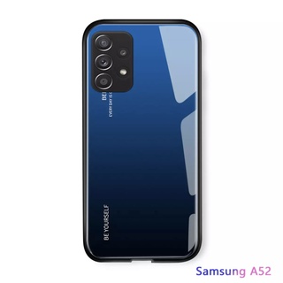 ส่งจากไทย เคสกันกระแทก เคสกระจก Case Samsung galaxy A23/A52/A52S เคสกระจกสองสี เคสเงาไล่สี เคสโทรศัพท์ ซัมซุง ขอบนิ่ม
