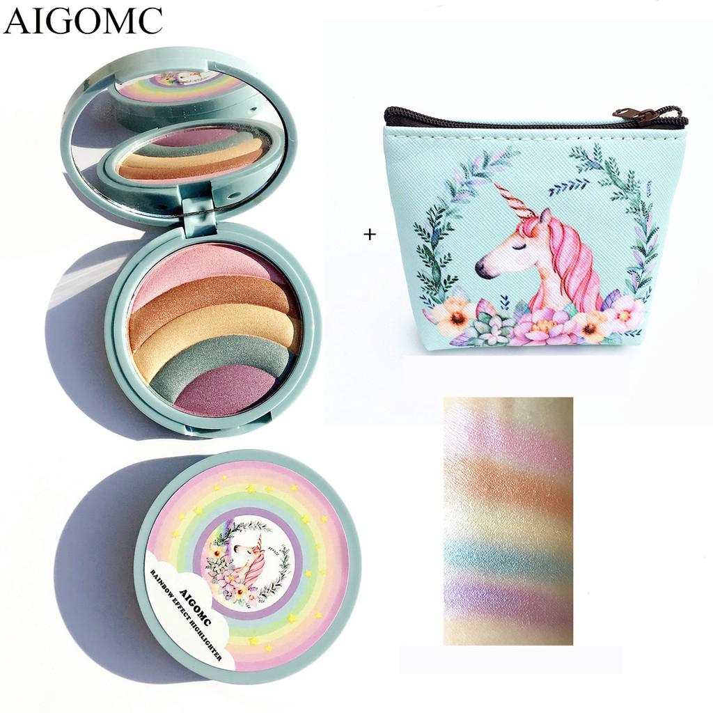 Eaigomc อายแชโดว์สีรุ้ง