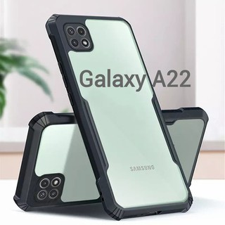 M22(พร้อมส่งในไทย)เคสกันกระแทกขอบสีหลังใสSamsung Galaxy M32/Galaxy A22 5G/Galaxy A22 4G/M22