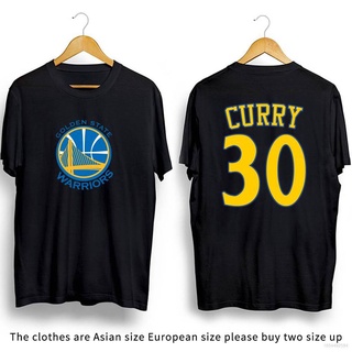 เสื้อยืดครอป เสื้อยืดคอกลม พิมพ์ลาย NBA Golden State Warriors Stephen Curry สีดํา สีขาว สําหรับผู้ชาย และผู้หญิง