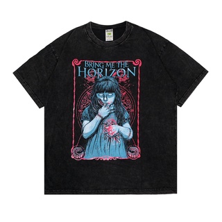 เสื้อยืดโอเวอร์ไซส์เสื้อยืดโอเวอร์ไซซ์ ลาย TEE Vonsey BMTH BRING ME THE HORIZON THE DOLL SOMEONE CALLS-3XL