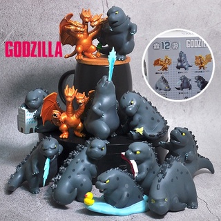 โมเดล ก็อตซิลล่า Godzilla และ คิงกิโดร่า น่ารัก หลายแอคชั่น มีทั้งหมด 12 แบบ ทุกแบบมีกล่องใส่ ส่วนสูงประมาณ 5-13 cm.