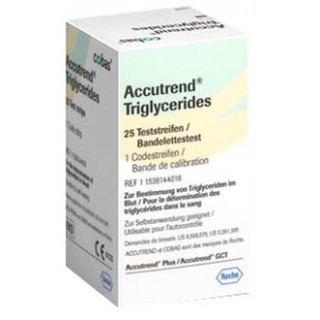 ACCUTREND แผ่นตรวจ TRIGLYCERIDES 25 S (Exp.11/2023)