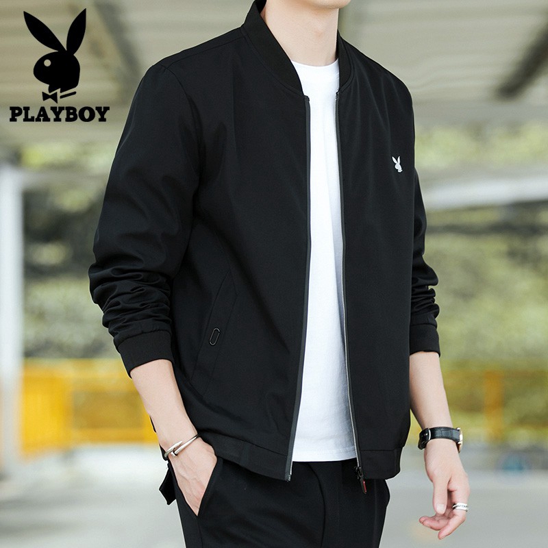 ภาพหน้าปกสินค้าPlayboy ใหม่ เสื้อแจ็กเก็ตลําลอง น้ําหนักเบา แฟชั่น เหมาะกับใส่กลางแจ้ง (M-4XL) 2021 จากร้าน playboy_official.th บน Shopee