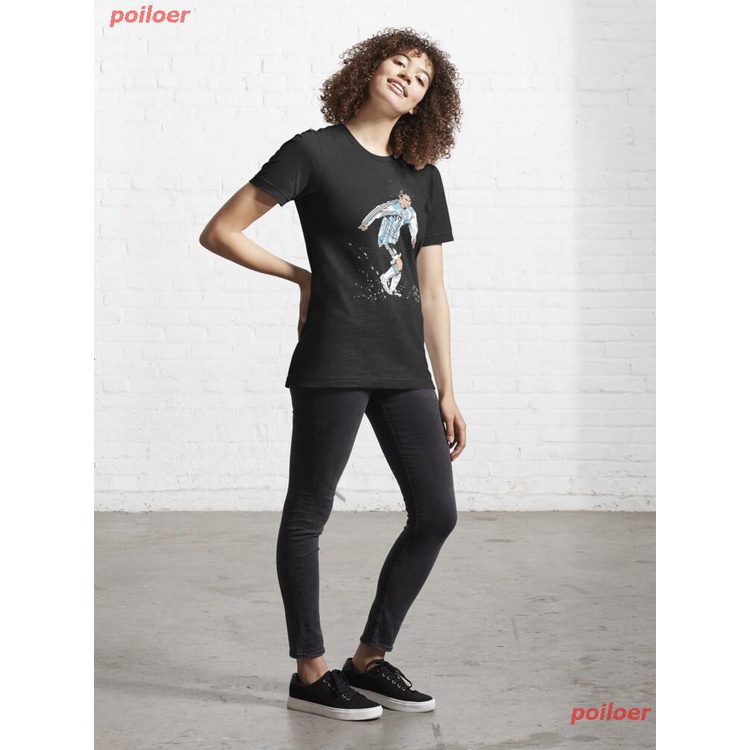 ฝ้ายเสื้อยืดพิมพ์ลายpoiloer-new-lionel-messi-10-classic-cartoon-essential-t-shirt-ฟุตบอล-เสื้อยืดพิมพ์ลาย-เสื้อยืดผ้าฝ้า
