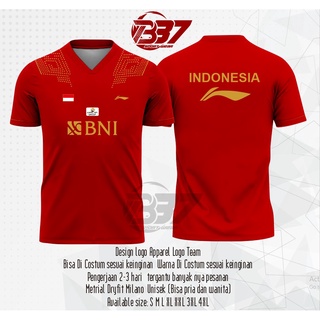 เสื้อกีฬาแบดมินตัน Thomasub NEW! เสื้อกีฬาแบดมินตัน SUDIRMAN CUP TEAM INDONESIA Bulutangkis