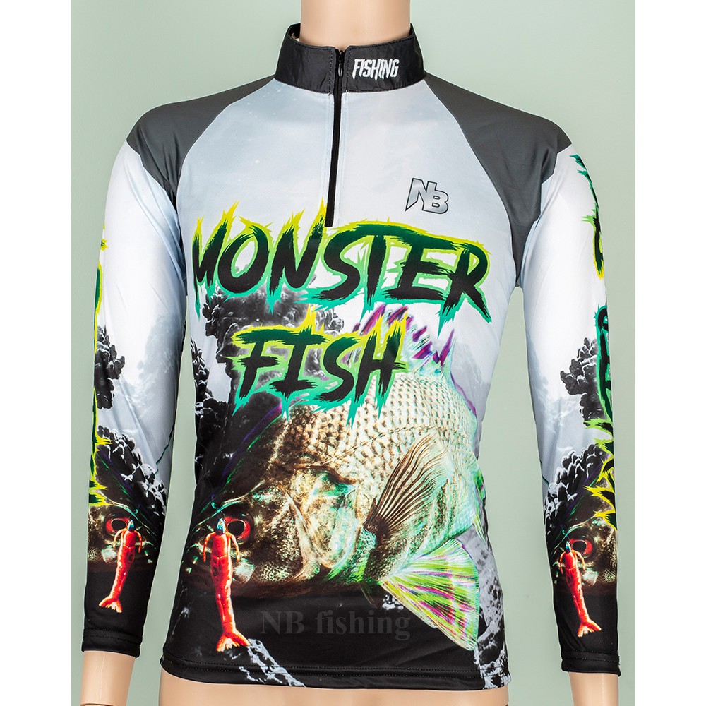 เสื้อตกปลา-เสื้อปั่นจักรยาน-monster-fishd-fp