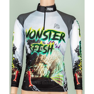 เสื้อตกปลา,เสื้อปั่นจักรยาน Monster Fishd (FP)