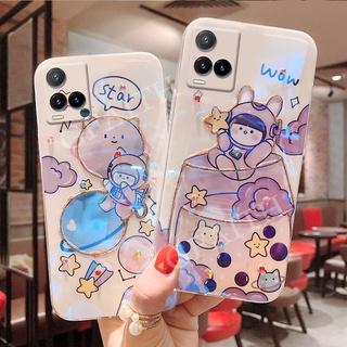 2021 New เคสโทรศัพท์ VIVO Y21 Y33s V23E V21 X70 Pro 5G Y72 Y52 Y31 Y20S [G] SG Y20 Y12A Y12S V20 SE X60 Pro 5G  Pro Soft Phone Casing ins Glitter Rhinestone Cartoon Cute Bling Cup Girl Wine Glass Cover Case เคส VIVOY21 VIVOV21 VivoV23E